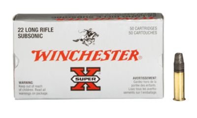 Winchester Super-X Subsonic .22LR Rimfire Ammo - Hollow Point - Ammo Winchester Super-X Subsonic .22LR Rimfire Ammo - Hollow Point - Ammo